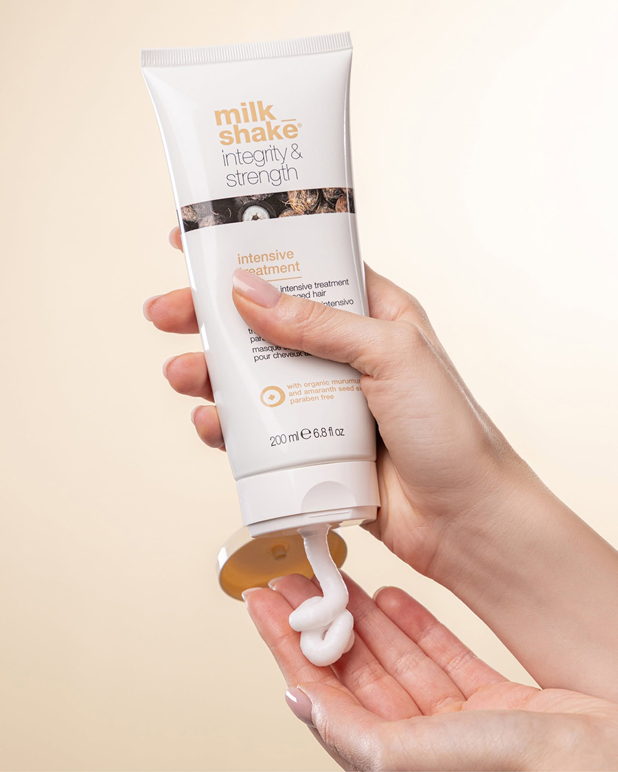 Homy’s Hair & Beauty, Kapsalon in Baarn | milk_shake Integrity & Strength | Intensive Treatment milk_shake Haarverzorging | Homy's Hair & Beauty | Kapper Baarn | Producten | Haaradvies | Intensive treatment