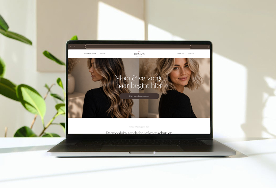 Nieuwe website Homy's Hair & Beauty | Kapper Baarn